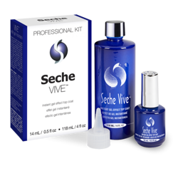 Seche Vive 14ml + refill 118ml - nail polish top coat - gel nails effect