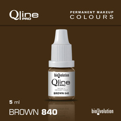 Pigment do makijażu permanentnego brwi Bioevolution Brown 840 Qline Pro 5ml