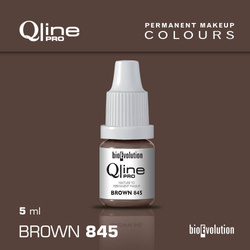 Pigment do makijażu permanentnego brwi Bioevolution Brown 845 Qline Pro 5ml