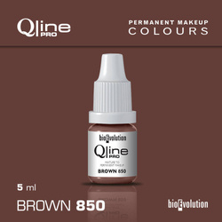 Pigment do makijażu permanentnego brwi Bioevolution Brown 850 Qline Pro 5ml