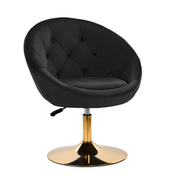 4rico swivel chair qs-bl12b velvet black