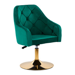 4rico swivel chair qs-bl14g velvet green