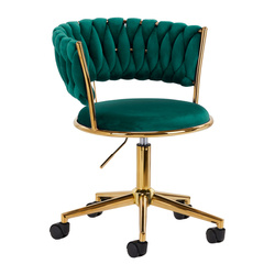 4rico swivel chair qs-gw01g velvet green
