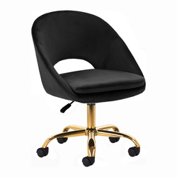 4rico swivel chair qs-mf18g velvet black