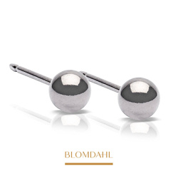 Ball 4 mm earrings SFJ natural medical titanium