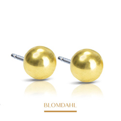 Ball 5 mm earrings SFJ gold medical titanium