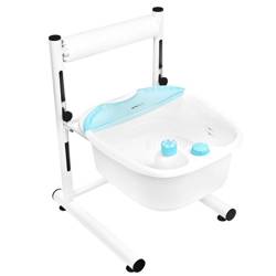 Set of shower tray with adjustable height + foot massager massager with temp support am-506a