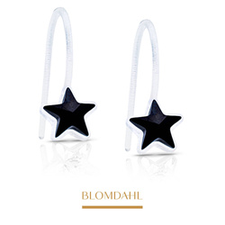 Star Jet 6 mm earrings SFJ medical plastic