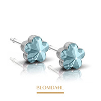 Medical Plastic 6mm Flower Earrings