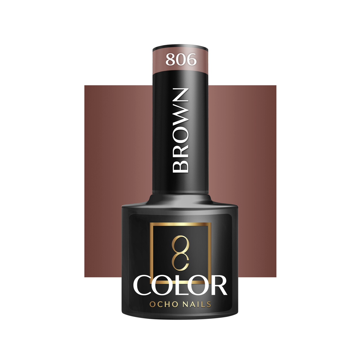 Ocho nails hybrid varnish brown 806 -5 g - Beauty Direct