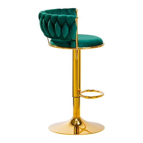 4rico bar hocker qs-b313a velvet green