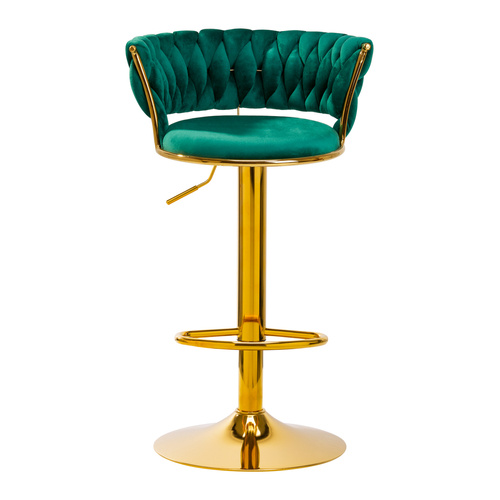 4rico bar hocker qs-b313a velvet green