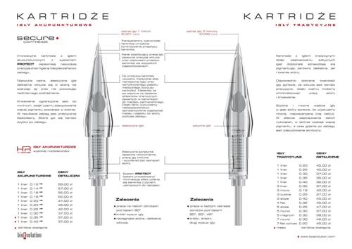 BIOEVOLUTION permanent makeup cartridge SECURE acupuncture or traditional