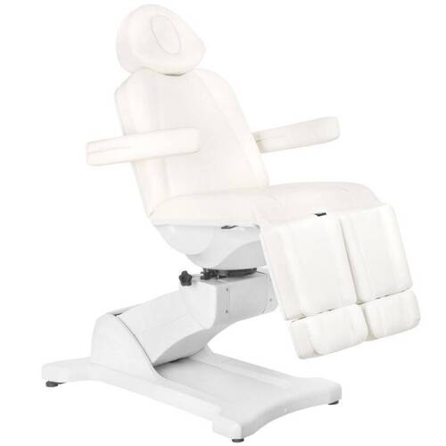 Electr. cosmetic chair azzurro 869as pedi rotary 5 siln. white