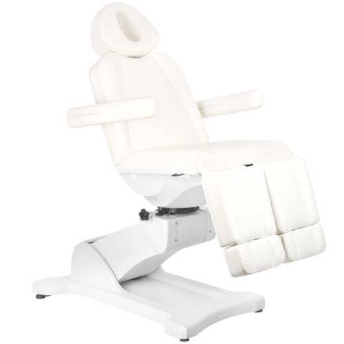 Electr. cosmetic chair azzurro 869as pedi rotary 5 siln. white