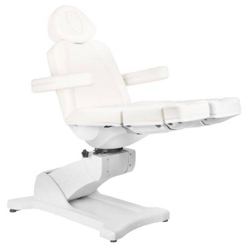 Electr. cosmetic chair azzurro 869as pedi rotary 5 siln. white