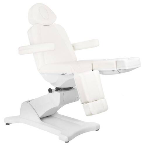 Electr. cosmetic chair azzurro 869as pedi rotary 5 siln. white