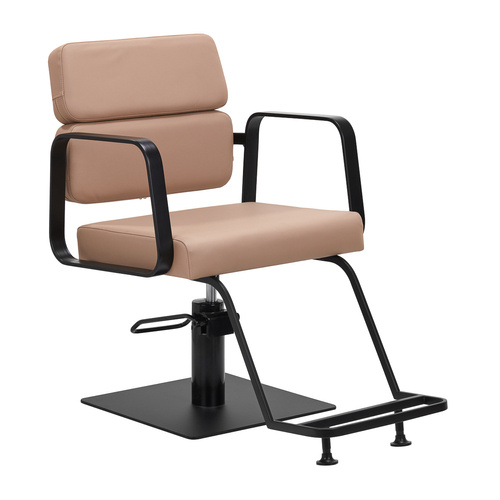 Gabbiano hairdressing chair porto black and beige