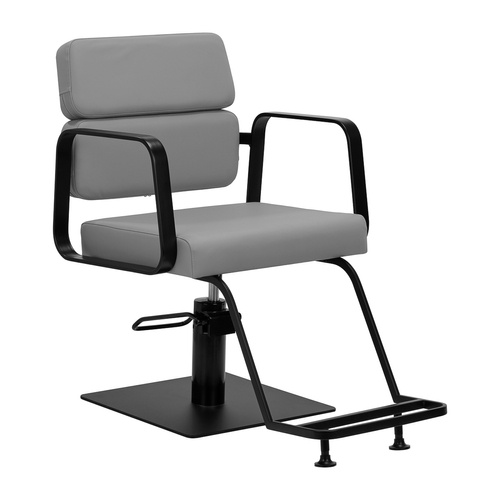 Gabbiano hairdressing chair porto black and grey