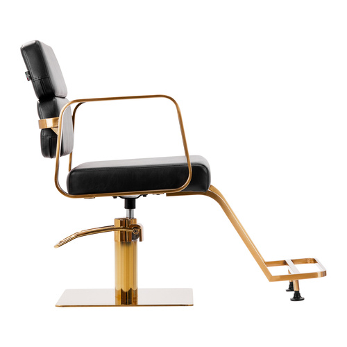 Gabbiano hairdressing chair porto gold black