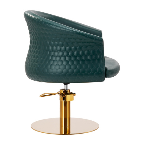 Gabbiano hairdressing chair versal gold bottle green