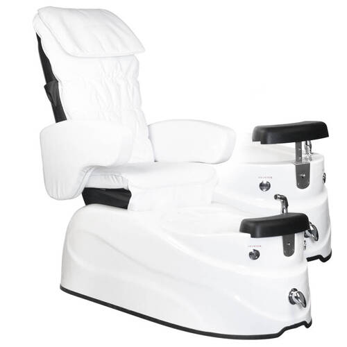 Pedicure spa chair as-122 white with massage function and pump