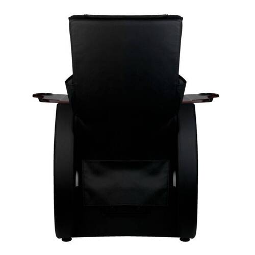 Pedicure spa chair with back massage azzurro 101 black