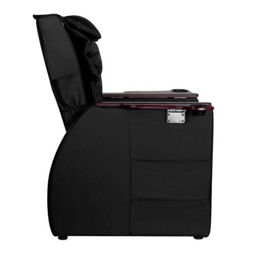 Pedicure spa chair with back massage azzurro 101 black