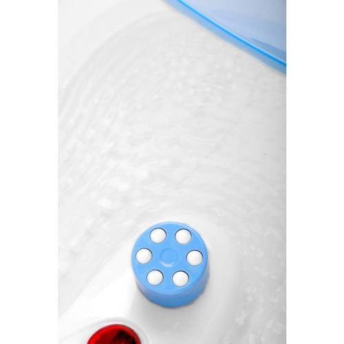 Set pedicure paddling pool on wheels white + foot massager massager with temp support am-506a