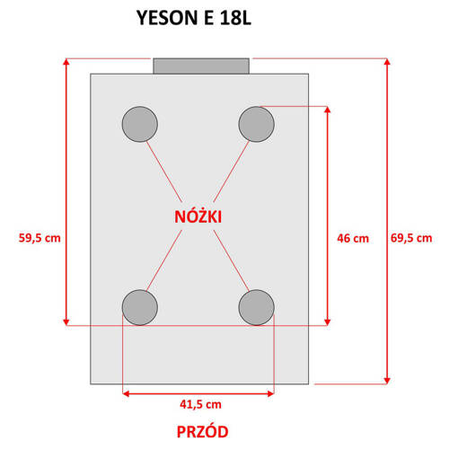 Yeson E-18L series Black Line LCD autoclave