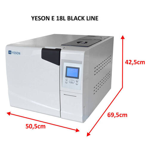 Yeson E-18L series Black Line LCD autoclave