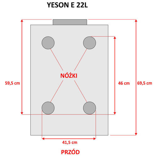 Yeson E-22L series Black Line LCD autoclave