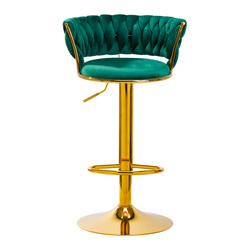 4rico bar hocker qs-b313a velvet green