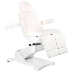 Electr. cosmetic chair azzurro 869as pedi rotary 5 siln. white