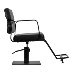 Gabbiano hairdressing chair porto black and black