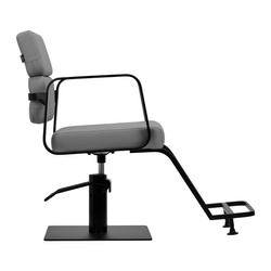 Gabbiano hairdressing chair porto black and grey