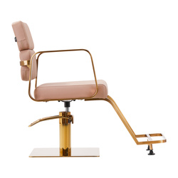 Gabbiano hairdressing chair porto gold beige