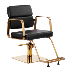 Gabbiano hairdressing chair porto gold black