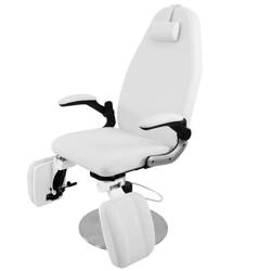 Hydraulic podiatry chair azzurro 713a white