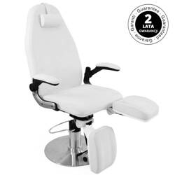 Hydraulic podiatry chair azzurro 713a white