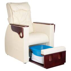 Pedicure spa chair with back massage azzurro 101 beige