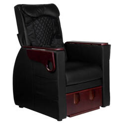 Pedicure spa chair with back massage azzurro 101 black