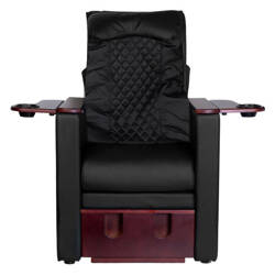 Pedicure spa chair with back massage azzurro 101 black