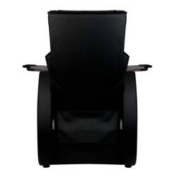 Pedicure spa chair with back massage azzurro 101 black