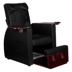 Pedicure spa chair with back massage azzurro 101 black