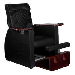 Pedicure spa chair with back massage azzurro 101 black