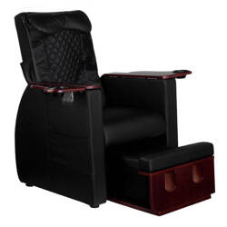 Pedicure spa chair with back massage azzurro 101 black