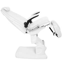 Podiatry chair electr. azzurro 709a 3 siln. white