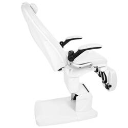 Podiatry chair electr. azzurro 709a 3 siln. white