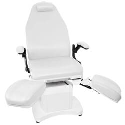 Podiatry chair electr. azzurro 709a 3 siln. white